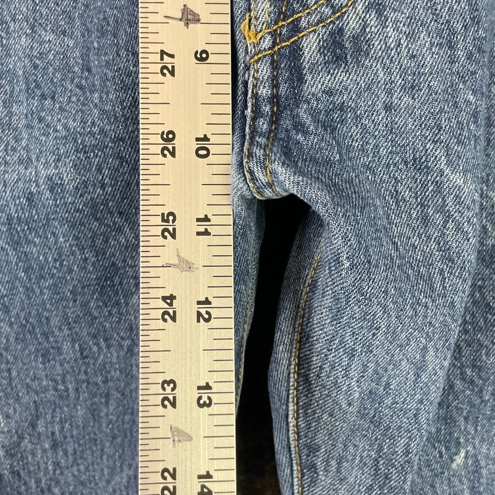 Levi's 501 Straight Leg Jeans Mens 34x29 Blue Medium Wash Button Fly Denim Pants